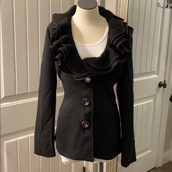 Adore Jackets & Blazers - RUFFLED BUTTON JACKET